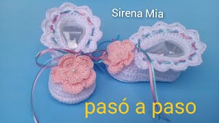 😍🤩zapatos para bebe tejido a crochet paso a paso [upl. by Alexandria]