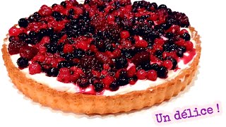 Une délicieuse tarte aux fruits rouges😍The BEST Fruit Tart Recipe [upl. by Bridgette]