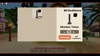 GUIDE How To Buy Obsidian Totem 600 Doubloons in Roblox  Islands 🌌 VOID ISLES [upl. by Formica316]