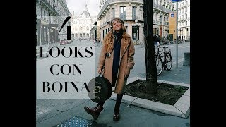 4 LOOKS CON BOINA  LOOKBOOK INVIERNO [upl. by Hyde120]