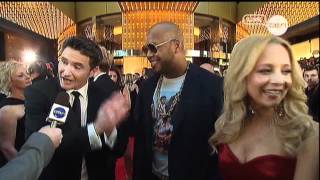 Carrie Bickmore Dave Hughes amp Florida on the Logies red carpet 2012  The Project [upl. by Bull]