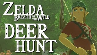 DEER HUNTING IN RETSAM FOREST  HATENO VILLAGE  THE LEGEND OF ZELDA BREATH OF THE WILD BOTW [upl. by Lunnete]