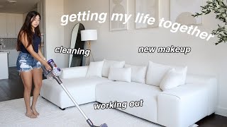 getting my life together living alone  running shopping cleaning haul [upl. by Dedric]