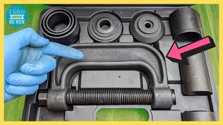 How to use a BALL JOINT PRESS TOOL and Remove and Install Ball Joints [upl. by Lundgren115]