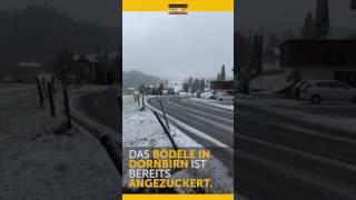 Erster Schnee des Jahres am Bödele [upl. by Nwonknu916]