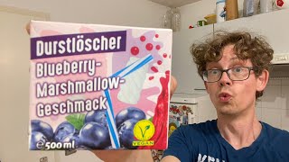 Durstlöscher Blaubeere Marshmallow im Test mit AhaEffekt [upl. by Yentruocal917]