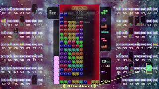 Tetris 99 how is this man still alive 22minutes 1v1 1420 lines cleared 01122019 [upl. by Enaej]