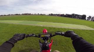 Crf50 Stock 3rd gear wheelies [upl. by Nyhagen]