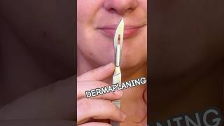 How to DERMAPLANE dermaplaning dermaplaningfacial glassskin glowingskin asmrvideo [upl. by Anawat]