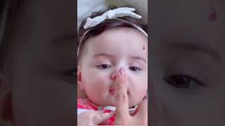 Cute baby nose press gaming funnytrynottolaughchallange [upl. by Aymahs485]