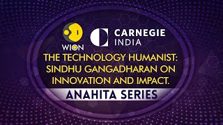 The Technology Humanist Sindhu Gangadharan On Innovation And Impact  Anahita series  WION [upl. by Nillek489]