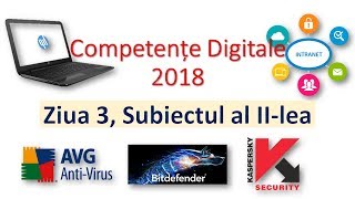 Competente digitale 2018  Ziua 3  Subiectul II [upl. by Ricky]