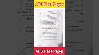 APS Past Paper sci 6th shorts youtubeshorts science taleemotarbyiatkidunya aps apsacs [upl. by Lamee801]