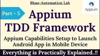 how to launch app using appium  latest tutorial  testing framework  mobile app automation Part5 [upl. by Howland]