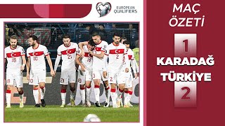 ÖZET  Milli Takımımız Playofflarda  Karadağ 12 Türkiye  2022 Dünya Kupası Elemeleri [upl. by Barbaresi]