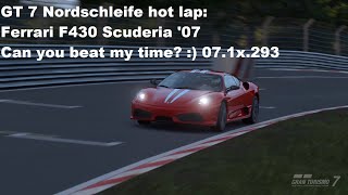 GT 7 Nordschleife hot lap Ferrari F430 Scuderia 07 [upl. by Carmine]