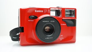 Konica EFP20  Point and Shoot Film Camera [upl. by Akit297]