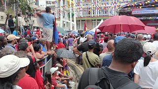 Political Sunday  Meeting the Alliance of Change in Port Louis Ambiance  big Crowd [upl. by Eissolf]