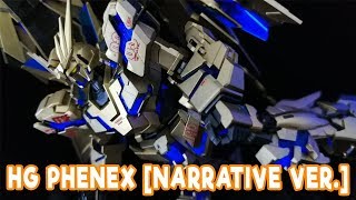 MS Gundam Narrative Bandai HG Unicorn Gundam 03 Phenex Narrative Ver Custom Paint Speed Build [upl. by Aititil44]