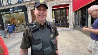 JO PARIS 2024  Un Rouynorandien parmi les policiers québécois [upl. by Ayocal]