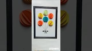 Colourful Wall Hanging craft Handmade paper wall hanging papercraft Easy craft shorts [upl. by Irret]