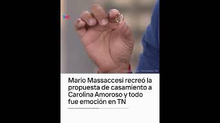 Mario Massaccesi recreó la propuesta de casamiento a Carolina Amoroso y todo fue emoción en el piso [upl. by Alrac227]