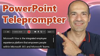 How to use Teleprompter in PowerPoint [upl. by Platon]