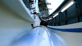 Down The Fastest Bobsled Track in the World POV [upl. by Tugman]