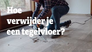 Tegelvloer Verwijderen  Hoe verwijder je een tegelvloer  RentSetGo [upl. by Ardnaeel]