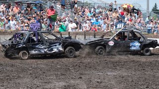 Brady Braatz 21x 2023 Olmsted County Fair Demo Derby Limited Weld Midsize Rear GoPro video [upl. by Hayes839]