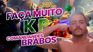 Melhores comandantes pra fazer KP  Os  BRABO do ROK  Rise of Kingdoms [upl. by Mikal]