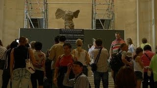 Le Louvre fait appel aux dons pour restaurer la Victoire de Samothrace  0409 [upl. by Onitrof]