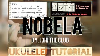 NOBELA  by Join the ClubUkulele Tutorial EASY CHORDS [upl. by Atenaz]