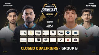 TEC GAUNTLET SEASON 2  BGMI  CLOSED QUALIFIERS GROUP B  DAY 2 ft S8ULGG TeamXSparkBGMI [upl. by Kcim]