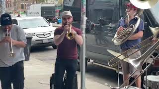 klezmer band perform at opening of Mighty lucky dispensary Nolitta  NYC May 9 2024 [upl. by Rani]