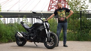 Benelli 502C  xDiavel на минималках Подробный обзор и тестдрайв [upl. by Cecilius]