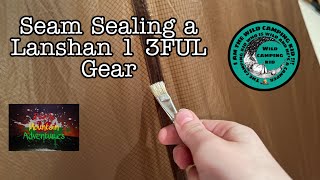 My take on seam sealing a Lanshan 1 tent ultralighthiking blackmountainadventures wildcamping [upl. by Lahcym]