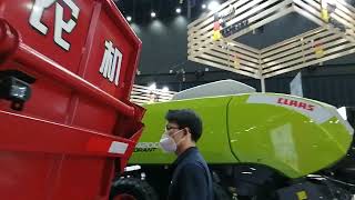 sugarcane harvester displayed at agritechnica bangkok Thailand [upl. by Susanetta]