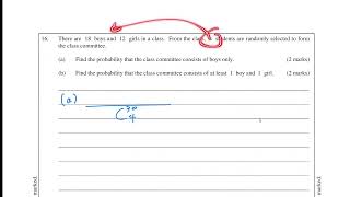 HKDSE Practice Paper 1 Q16 Prob [upl. by Ganiats755]