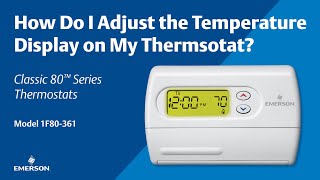 Classic 80 Series  1F80361  How Do I Adjust the Temperature Display on My Thermostat [upl. by Melinda]