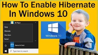 How To Enable Hibernate In Windows 10 And Disable Hibernate In Windows 10 [upl. by Susejedesoj]