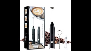 Kitdine USB Rechargeable 3Speed Handheld Milk Frother [upl. by Minnie]