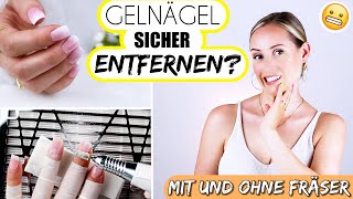 GELNÄGEL selber ENTFERNEN  Nails »Lalalunia« [upl. by Revned]