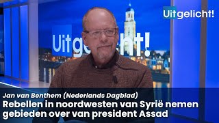 Uitgelicht 2 december 2024  Jan van Benthem over oplaaiend geweld door rebellen in Syrië [upl. by Attenra376]