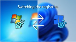 Swapping Windows 7 and Windows 11 registry [upl. by Seidule]