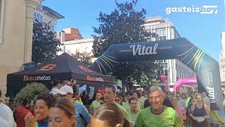 VitoriaGasteiz se viste de verde por la carrera CorrELA [upl. by Elayor]