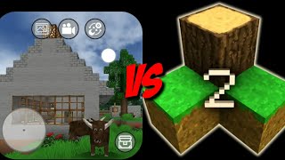 Mini Block craft Vs Survivalcraft 2 [upl. by Ahseinaj]