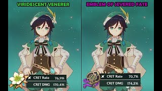 Venti  Viridescent Venerer vs Emblem of Severed Fate  Genshin Impact [upl. by Aynosal]