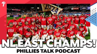 Phillies clinch NL East Scenes that stuck out from the celebration  Phillies Talk Podcast [upl. by Revart464]