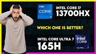 Intel Core i7 13700HX vs Intel Core Ultra 7 165H Comparison [upl. by Etnahsa]